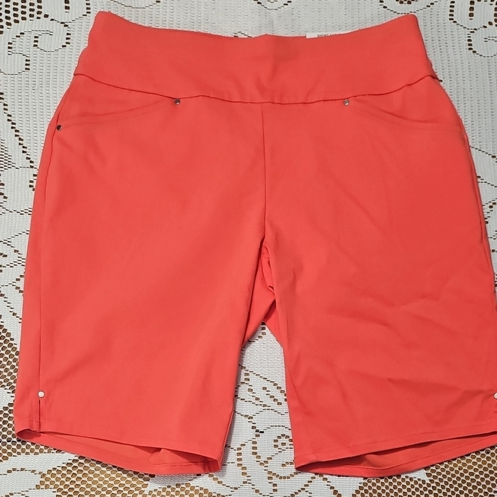 NWT Watermelon Pull On Bermuda Shorts
